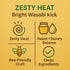 Bee Great (8 oz) Wasabi Hot Honey Bold Sweet Heat with Wasabi Kick Great with Sushi, Seafood & Salads