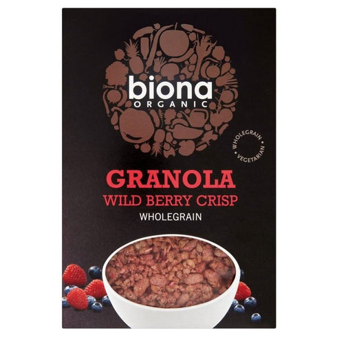 Biona Organic Wild Berry Crispy Granola (375g) - Pack of 2