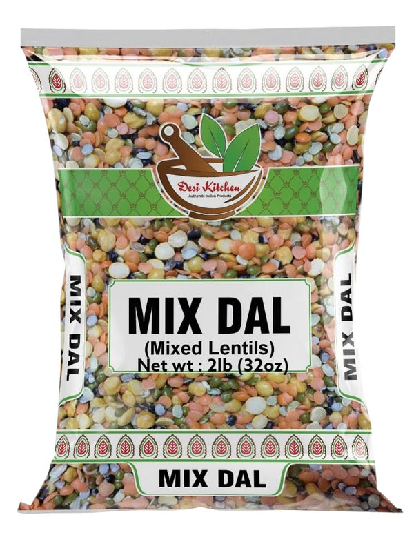 DESI KITCHEN AUTHENTIC INDIAN PRODUCTS Desi Kitchen Mix Dal (Chana Dal, Toor Dal, Masoor Dal, Moong Split