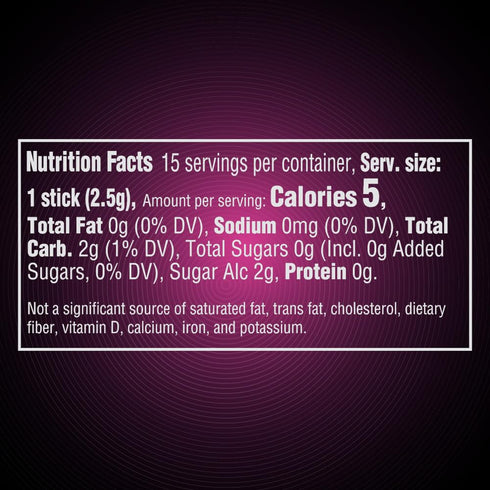5 15-Stick Pack, 10 Count GUM Evolution Sour to Sweet Berry Flavor Changing Sugar Free Chewing Gum