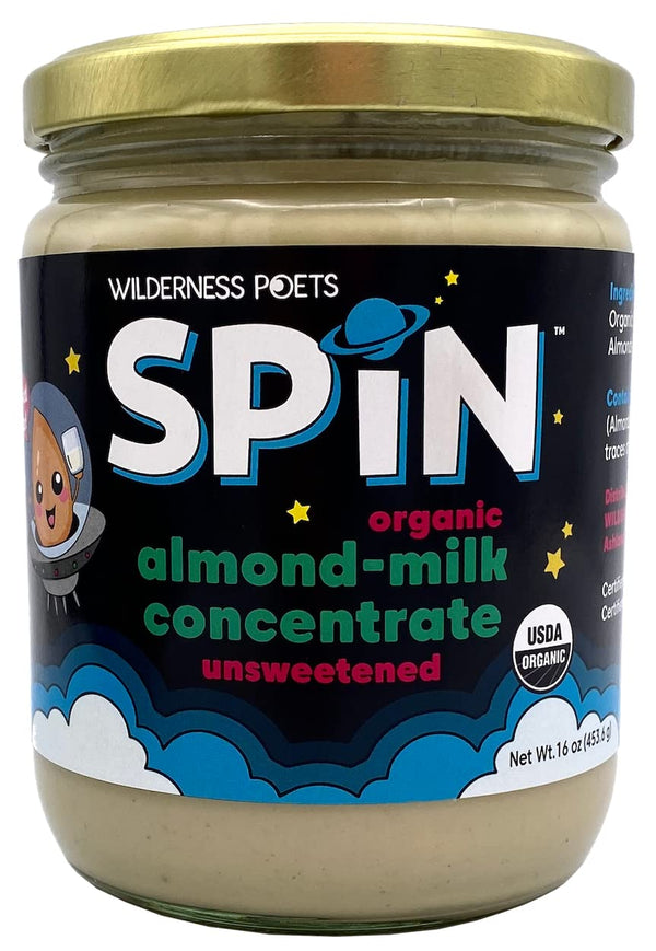 Wilderness Poets SPiN, Organic Almond Milk Concentrate (Unsweetened) - 28 Servings -