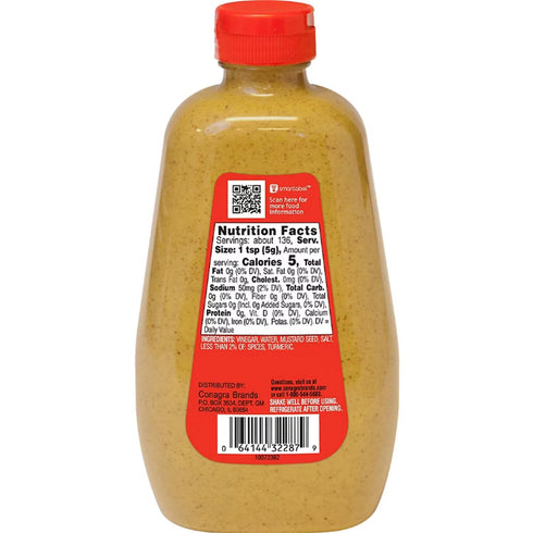 Gulden's 2/24 oz (pack 2) spicy brown mustard