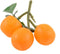 Ruilogod Decorative Orange Green Emulational Plastic Leaves Tangerines Citrus Decorating (id: 9cb a43