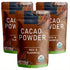 DRUOUO 226g/3pack, Ultra-Fine Organic Cacao Powder Gourmet Baking Grade, Non-Alkalized Pure Cocoa for