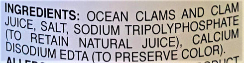 Chef's Quality 51oz Chefs Quality Chopped Ocean Clams