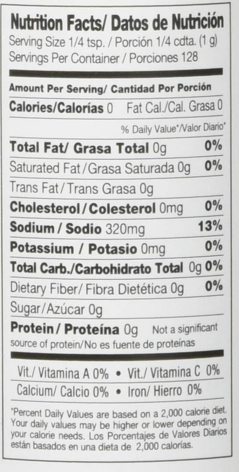 4.5 Oz (Pack 8) Badia Onion Salt