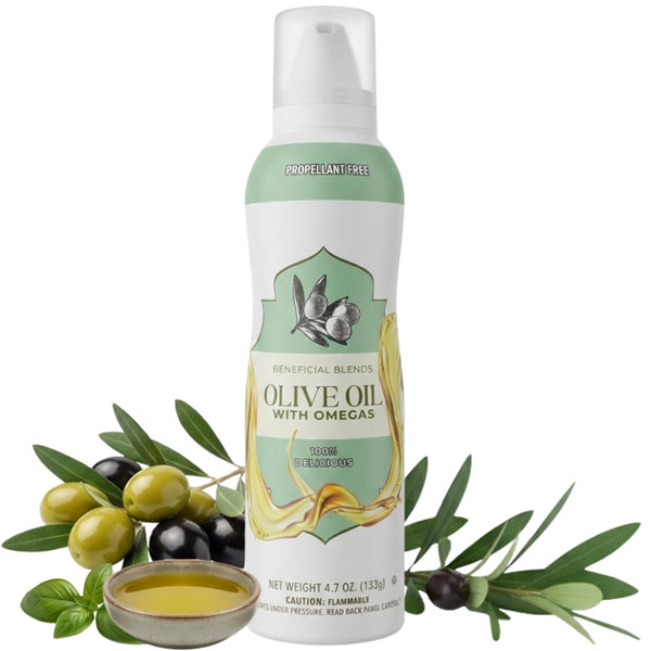 Olive Oil Non-Stick Cooking Spray with Omegas, No Propellants, Air Fryer, Baking,