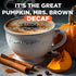 72 100% Maud's Decaf Pumpkin Spice Flavored Coffee Pods, ct, Medium Roast Flavored Coffee in Single Serve Pods Arabica