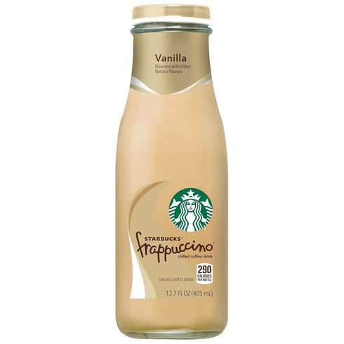 13.7 Oz (Pack 12) Starbucks Frappuccino Coffee Drink, Vanilla, Fl