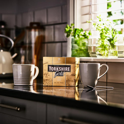 80 Count (Pack 1), 80 Yorkshire Tea, Gold, Pillow Tea Bags, of Premium Blend, Rich, Smooth, and Satisfying, Classic
