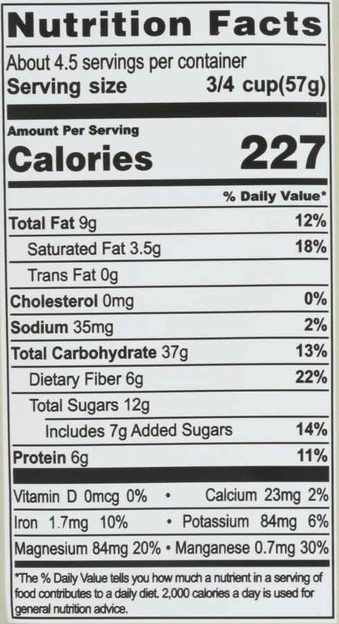 (3/9 oz) Living Intentions Cacao Crunch Super food Cereal by Living Intentions
