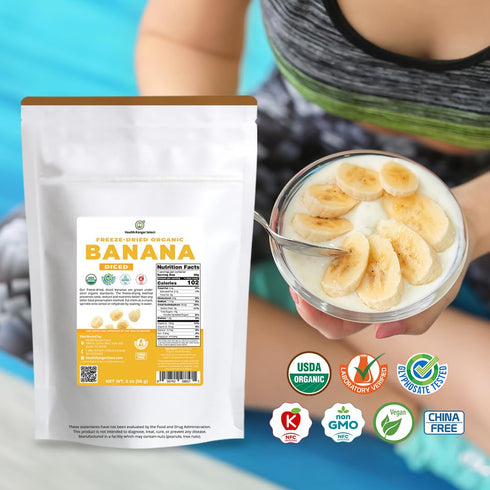 2oz (56g) Health Ranger Select Freeze-Dried Organic Banana
