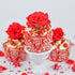 Red Sprinkles for Cake Decorating, Fancy Valentines Day Sprinkles for Cookie Decorating