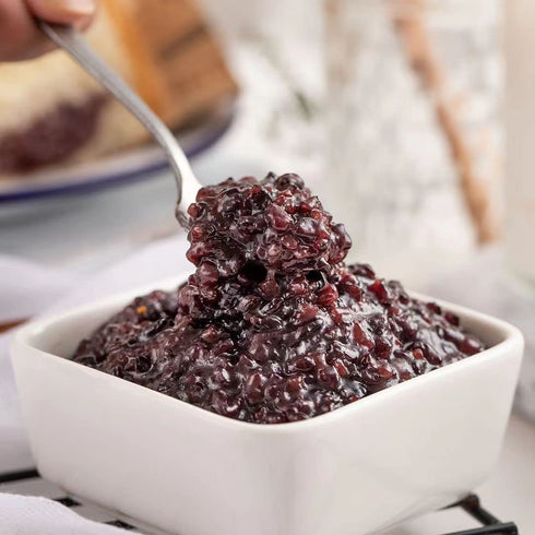 MIHUNTANG 17.63oz Purple Rice New Rice in the season brown Purple glutinous rice Coarse Cereals