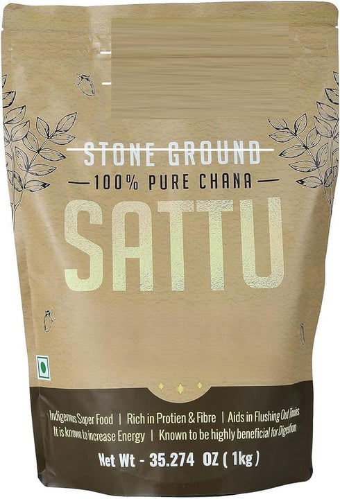 Generic DS Sattu Powder | Gluten Free Roasted Black Chana Flour | 100%