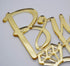 Bride to Be Cake Topper, Engagement and Bachelorette Party Decoration Supplies (Gold)