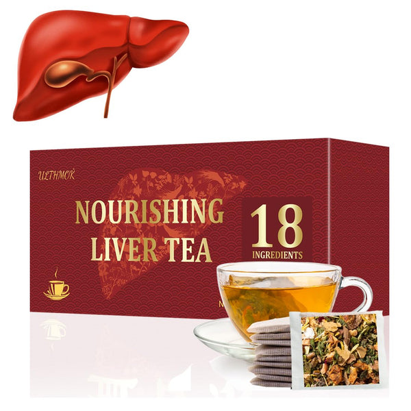 Premium 18 Flavors Liver Detox Tea, 30 Tea Bags/5.3 Oz, Nourishing Liver with 18 Natural Herbs