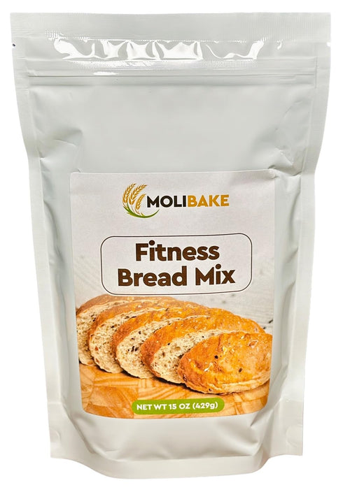 Molibake Fitness Bread Mix All-Natural High-Fiber Bread Mix for Bread Machine and