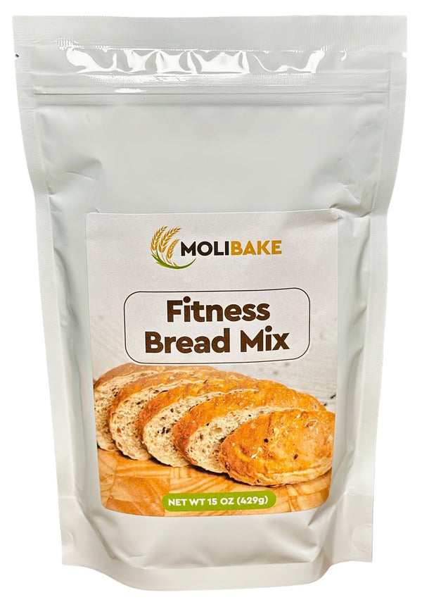 Molibake Fitness Bread Mix All-Natural High-Fiber Bread Mix for Bread Machine and