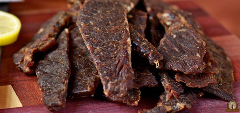 16oz Mahogany Smoked Meats: Sweet N Spicy Brisket Jerky