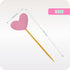 Cupcake Toppers 30Pcs Set, GUCUJI Funny Pink Heart DIY Glitter Mini Birthday Cake Decorations