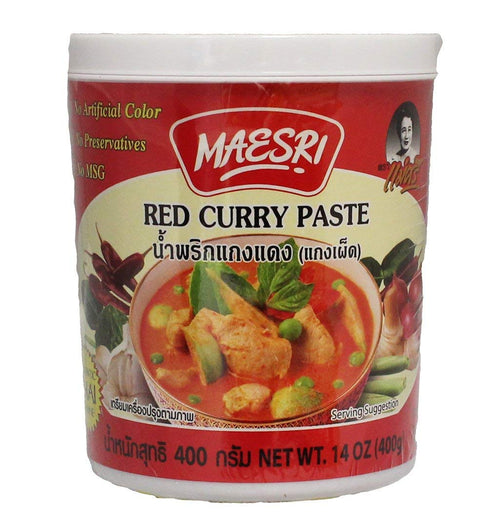 Maesri Red Curry Paste 14oz (4 Pack)