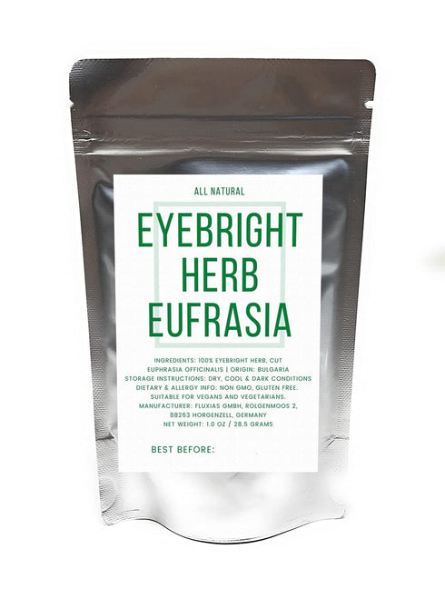 1oz/28.5g Eyebright Herb Eufrasia - Natural, Cut & Dried Euphrasia officinalis - Net Weight: - Alternative names are