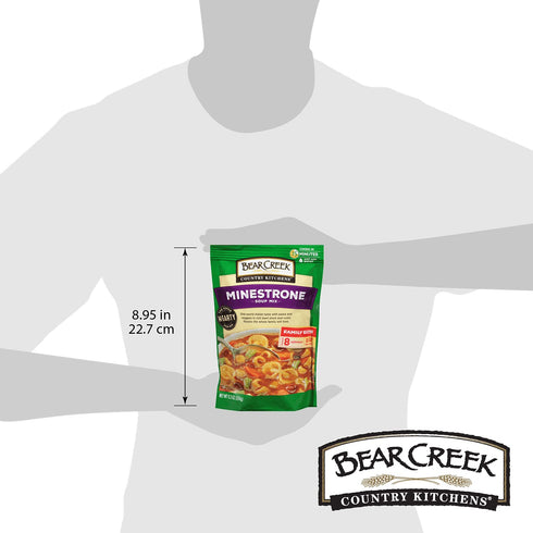 9.3 (Pack 6) Bear Creek Soup Mix, Minestrone, Ounce