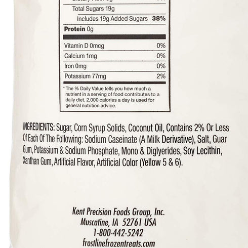 Countertop 6 lb Frostline Vanilla Soft Serve Ice Cream Mix, Lactose & Gluten Free - Just Add Water, Dairy, or Dairy
