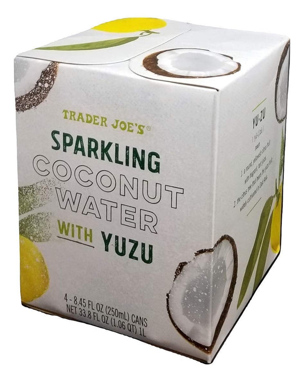 TJ's Trader Joe's Sparkling Coconut Water with YUZU - 4 pack - 8.45