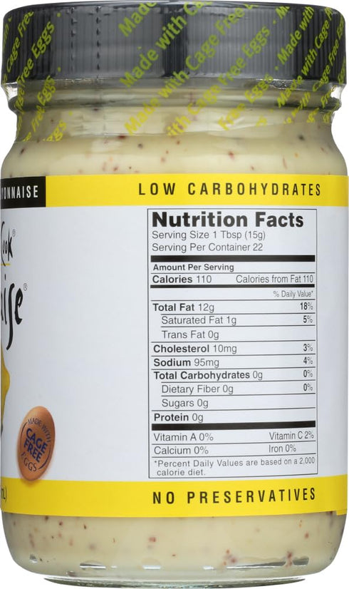 Lemonaise Zesty Citrus Mayo, All Natural Lemon Mayonnaise for Sandwiches, Dips, Dressings, 12 Ounce Jar (Pack of 2)
