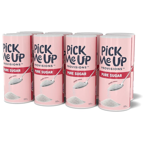 Pick Me Up Provisions White Granulated Sugar 22 Oz Canister 8 Pack Pure Cane Sugar Coffee