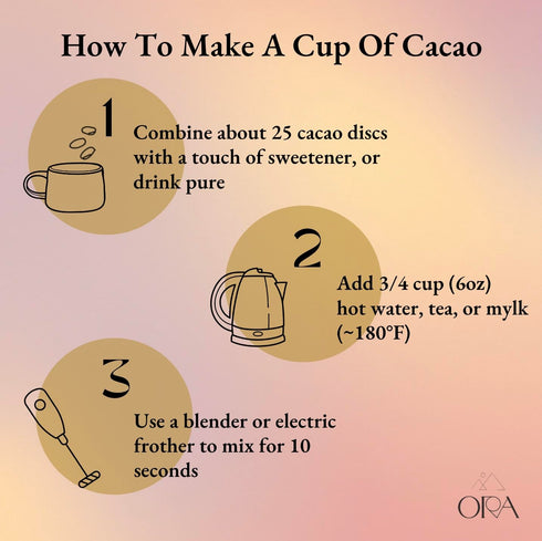 100% 8oz ORA Ceremonial Cacao - Thriving Tanzania - Organic Cacao - Ethical - Regenerative - High Flavanol - Coffee