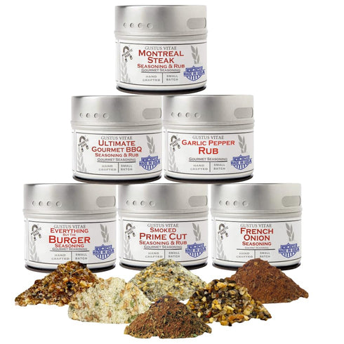 Gourmet Steak & Beef Seasoning Gift Set - Six Pack | Authentic