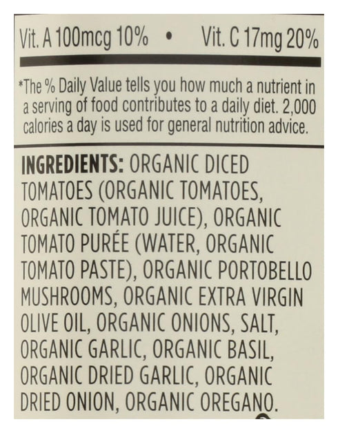 365 by Whole Foods Market 25 , Organic Portobello Mushroom Pasta Sauce, Ounce