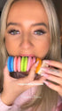 12 Count Macaron - Blueberry French Macaron sGift Box