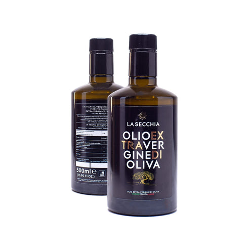 100% 500ml La Secchia - Italian Extra Virgin Olive Oil, Olives Grown Near Lake Garda, Flavorfull, Fruity, Bitter, Extra