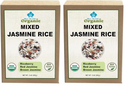 Organic Mixed Rice - 3 Kinds of Thai Rice Medley: Brown Jasmine,