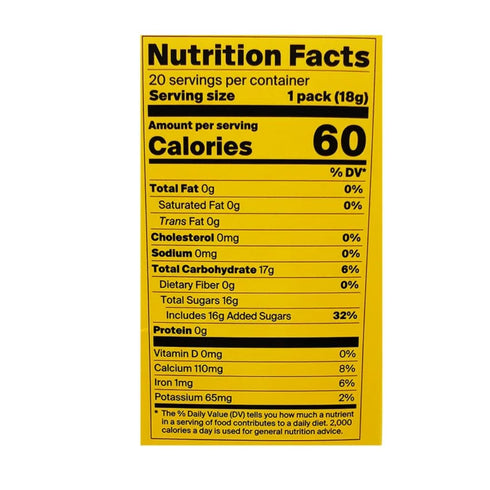 20 Instant Honey Ginger Tea - Lemon Flavor - Fast Dissolving Tea Crystals - Sachets Per Box