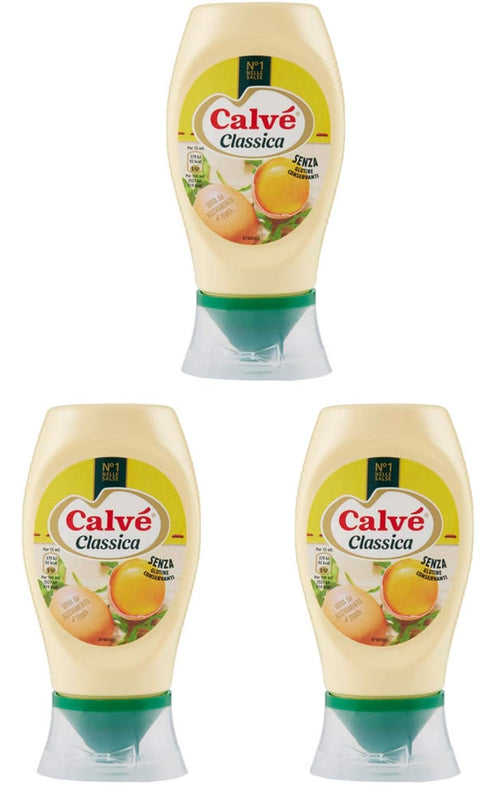 Calv : "Classica" Gluten Free Italian Mayonnaise * 250ml "Top Down" Bottle *