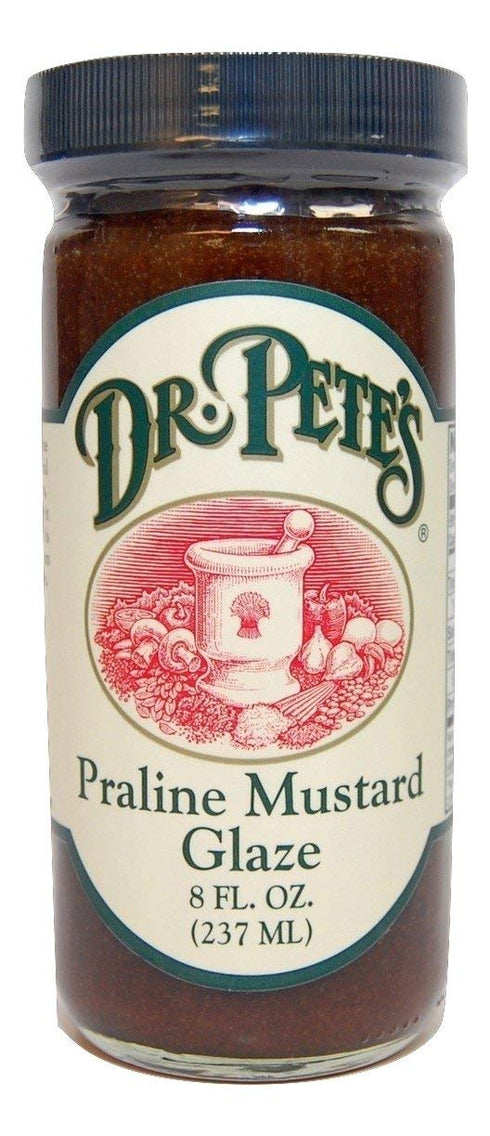 Dr. Pete's Original Gourmet Praline Mustard Glaze (Pack of 2) 8 oz Jars