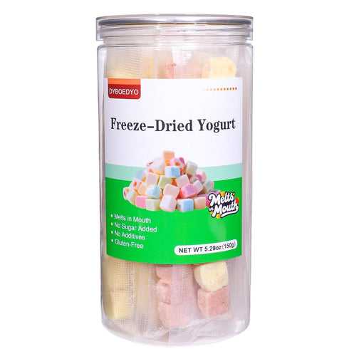 DYBOEDYO Freeze Dried Yogurt Chunks 5.3 oz, Freeze Dried Ice Cream, Crispy Skin