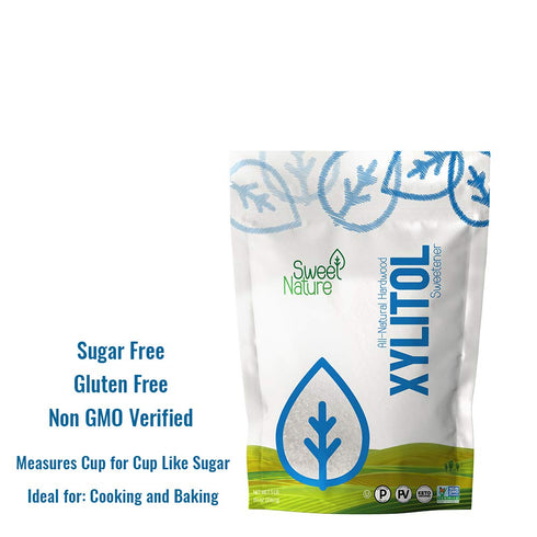 (5lbs) Sweet Nature | Birch Bark Xylitol Sweetener - Great Powdered Sugar Substitute for Diabetics - Natural, Keto