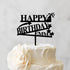 Gamer Control Boy Birthday Cake Toppers Custom Cake Topper for Anniversary Birthday Decor Black Acrylic Happy Birthday