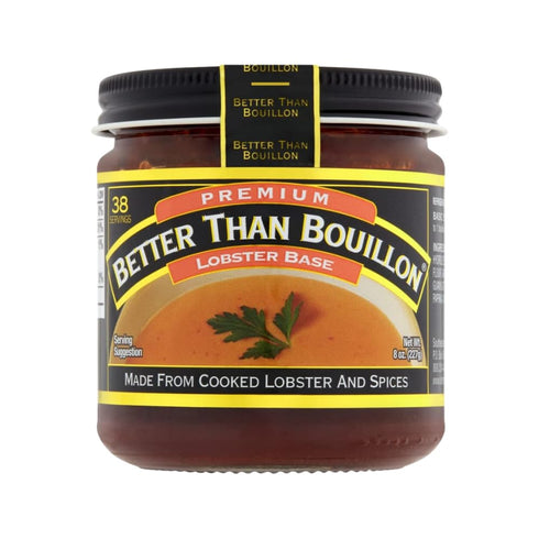 9.5 38 8 (Pack 6) Better Than Bouillon Premium Lobster Base, Made from Select Cooked Lobster & Spices, Makes Quarts