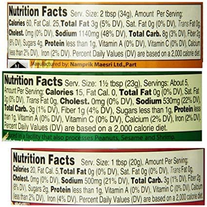 6 (4oz. Set Can Each) of Thai Green Red Yellow Curry Pastes