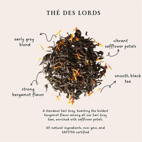 Palais des Thés Earl Grey Black Tea & Bergamot, 3.5oz Loose Leaf Gift Tin