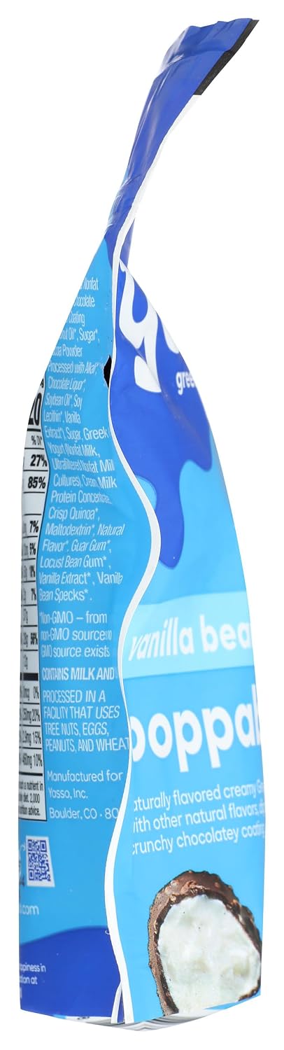 6.84 YASSO Vanilla Bean Greek Yogurt Poppables, FZ