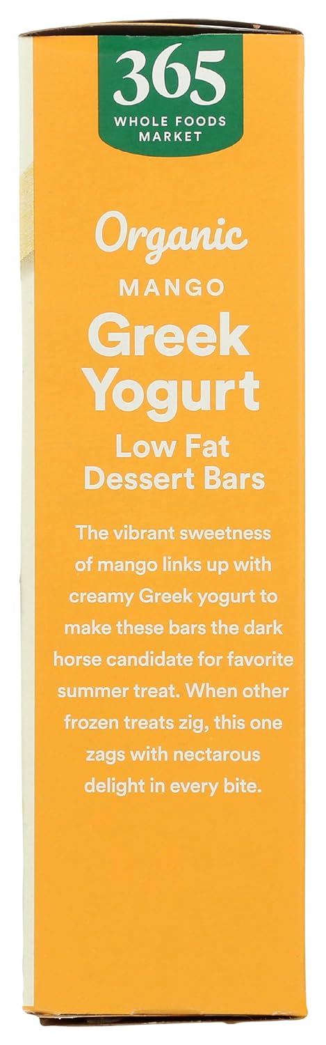 365 by Whole Foods Market 10 , Greek Yogurt Bar, Mango, Organic, Ounce