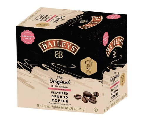 72 Count Bailey's Coffee, Original Irish Cream Flavored Single Serve Coffee Cups (for Keurig K-Cup Brewers)